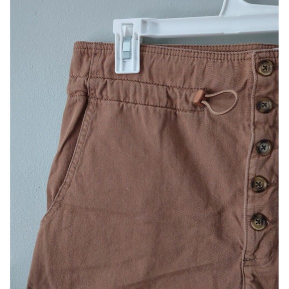 BDG Urban Outfitters Chino Shorts Womens Medium Button Front Drawstring Pockets - Picture 3 of 5